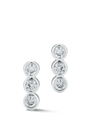 Mateo Trio diamond bar stud earrings - Silver