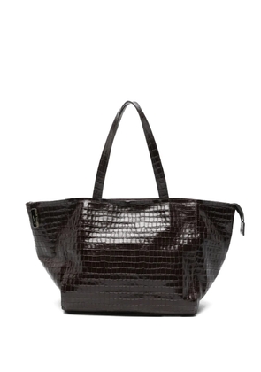 HAGS medium Miranda croc-effect tote bag - Brown