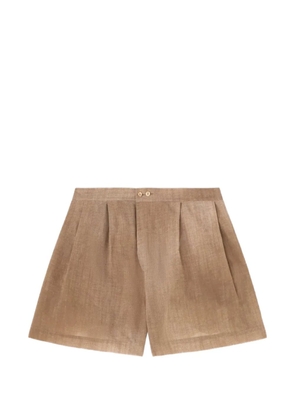 Ermanno Scervino pleated shorts - Brown