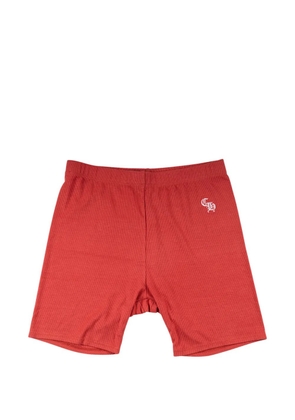 Chrome Hearts ribbed logo-embroidered biker shorts