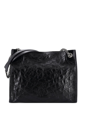 Saint Laurent Pre-Owned Niki Shopping Matelasse Chevron Leather Medium tote bag - Black
