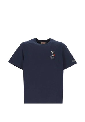 MC2 Saint Barth Snoopy-embroidered T-shirt - Blue