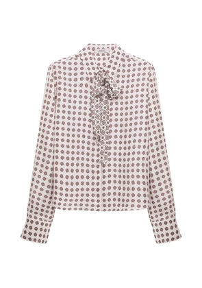 Dorothee Schumacher graphic-print silk blouse - White