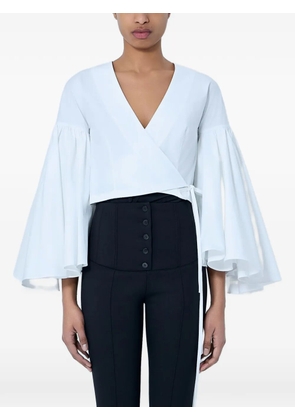 Jacquemus The Paysan wrap blouse - White