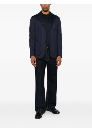 Canali wool patch-pocket blazer - Blue