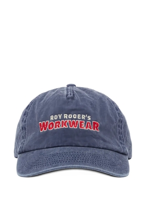 Roy Rogers logo-embroidered cotton baseball cap - Blue