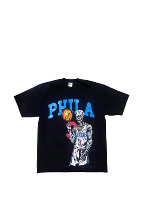 Warren Lotas Philadelphia 76ers Allen Iverson logo T-shirt - Black