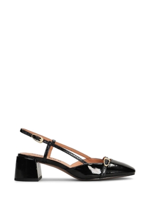 Bibi Lou Patty patent-finish slingback pumps - Black