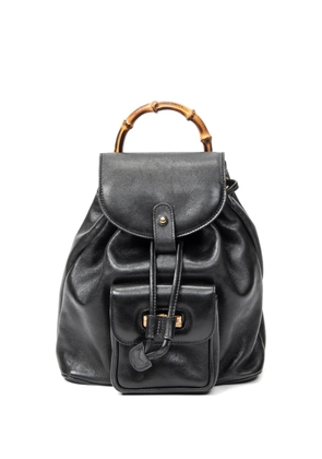 Gucci Pre-Owned mini Bamboo top handle backpack - Black
