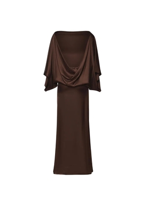 Nineminutes Tha Macha batwing-sleeve maxi dress - Brown