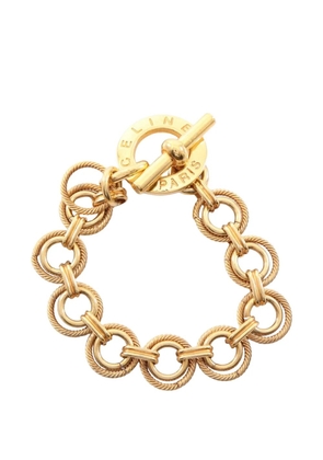 Celine Pre-Owned Circle logo bracelet - Gold
