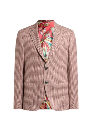 ETRO single-breasted tweed blazer - Red
