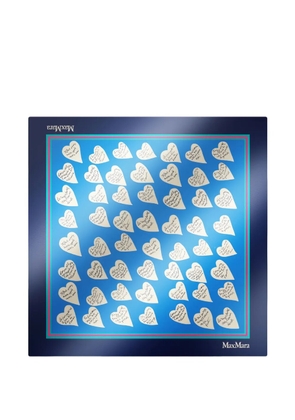 Max Mara printed silk scarf - Blue