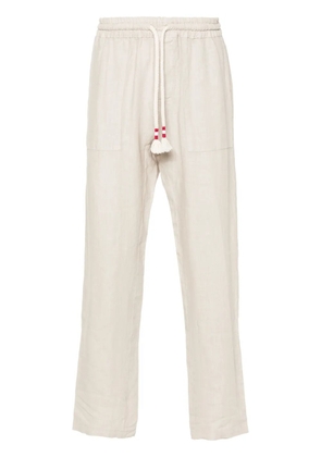 MC2 Saint Barth straight-leg linen trousers - Neutrals