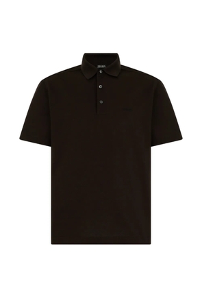 Zegna short-sleeve polo shirt - Brown