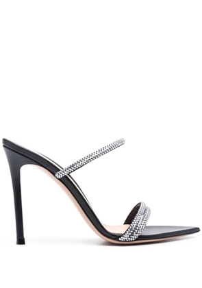 Gianvito Rossi Cannes 105mm leather sandals - Black