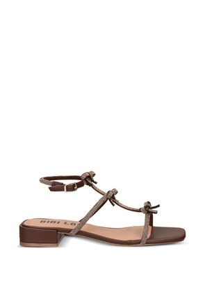 Bibi Lou Poline crystal-embellished sandals - Brown