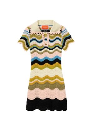 La DoubleJ Chevron mini dress - Pink