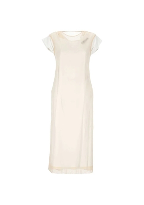 Simone Rocha lace-trim crystal-embellished dress - White