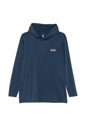 VISSLA logo-print hooded T-shirt - Blue
