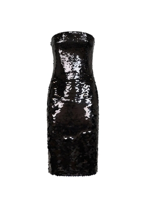 Alex Perry sequin-embellished strapless dress - Black