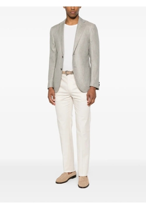 Germano 1952 pressed-crease slim-fit trousers - Neutrals
