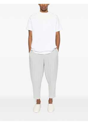RAXXY quilted-detail T-shirt - Neutrals