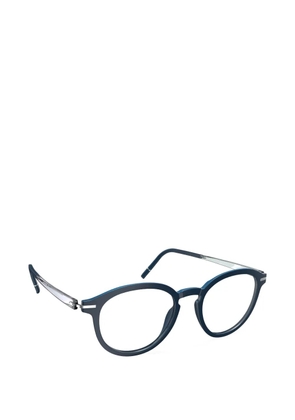 Silhouette round-frame glasses - Blue