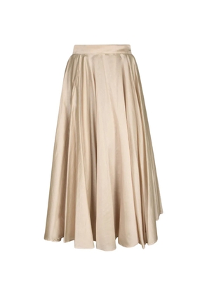 Blanca Vita flared pleated skirt - Neutrals