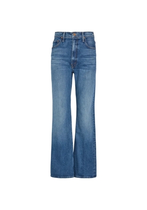 MOTHER faded-effect bootcut jeans - Blue
