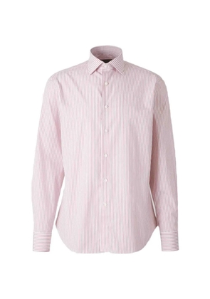 Canali striped cotton shirt - Pink