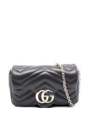 Gucci Pre-Owned 20s GG Marmont chain shoulder bag - Black