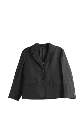 Margaret Howell notch-lapel flap-pocket jacket - Black