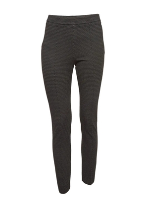 Max Mara contrast-stitching trousers - Black