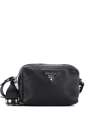 Prada Pre-Owned Flou Camera Vitello Daino Small crossbody bag - Black