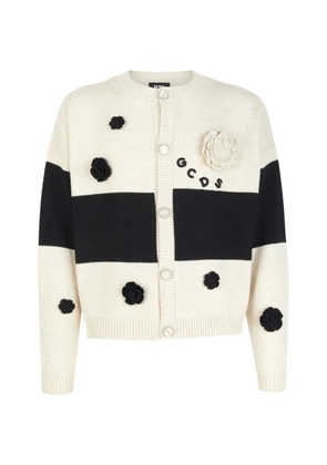 GCDS Hello Kitty crochet cardigan - Neutrals