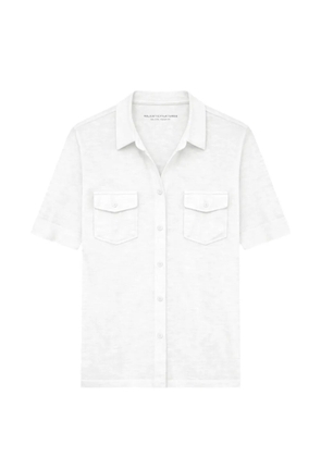 Majestic Filatures elbow-sleeve chest-pocket shirt - White