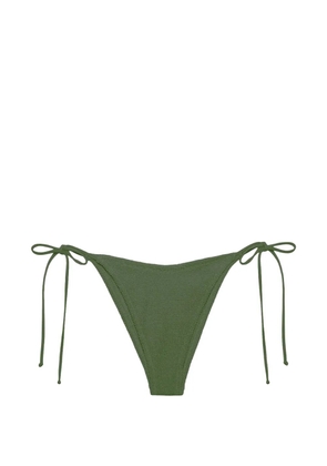 MC2 Saint Barth crinkle-fabric bikini bottoms - Green