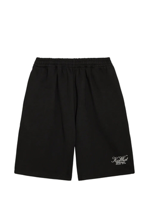 KIDWEST Script elasticated shorts - Black