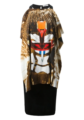 Givenchy mask graphic dress - Black