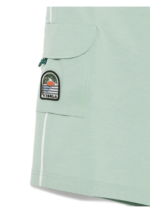 VISSLA Solid Sets patch-detail swim shorts - Green