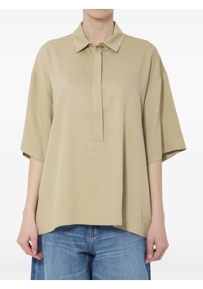 The Frankie Shop Eda short-sleeve polo shirt - Neutrals