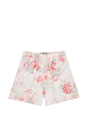 ERIC EMANUEL EE Basic floral-print shorts - White
