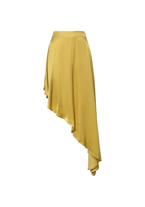 Nineminutes asymmetric high-waisted skirt - Green