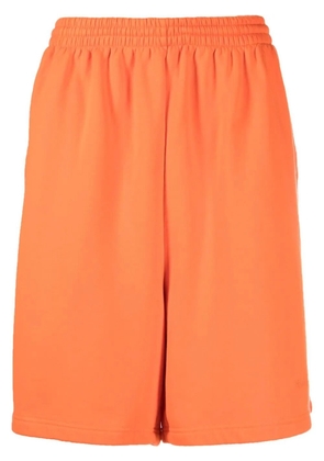 Balenciaga logo-embroidered track shorts - Orange