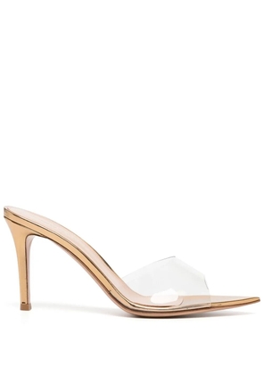 Gianvito Rossi Elle transparent-strap sandals - Gold