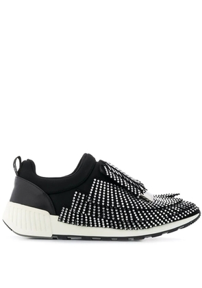 Sergio Rossi sr1 crystal-embellished fringed sneakers - Black