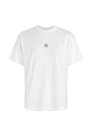 ALBERTO BRESCI unicorn-embroidered T-shirt - White