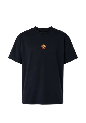ALBERTO BRESCI dragon-embroidered T-shirt - Black