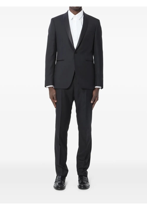 Tagliatore Super 110s satin-lapel wool suit - Black